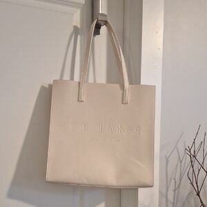 Ted Baker Off-White Embossed Tote